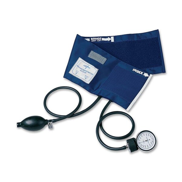 Medline Sphygmomanometer, PVC, Adult, Handheld, Blue MIIMDS9380 - main